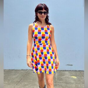 Nooworks Brenda Grids Dress Size L (stretchy)